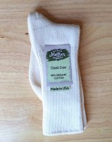 (image for) Organic Cotton Crew Socks: Natural