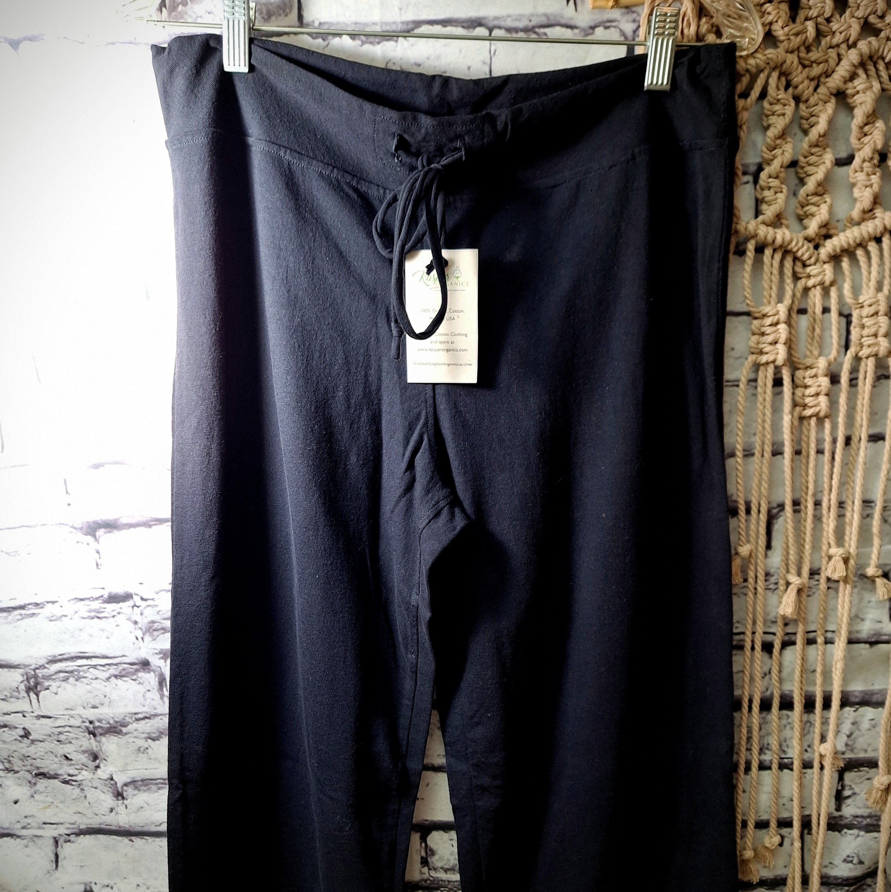 Jersey Drawstring Pants Black Only Organic Cotton Drawstring pants ...